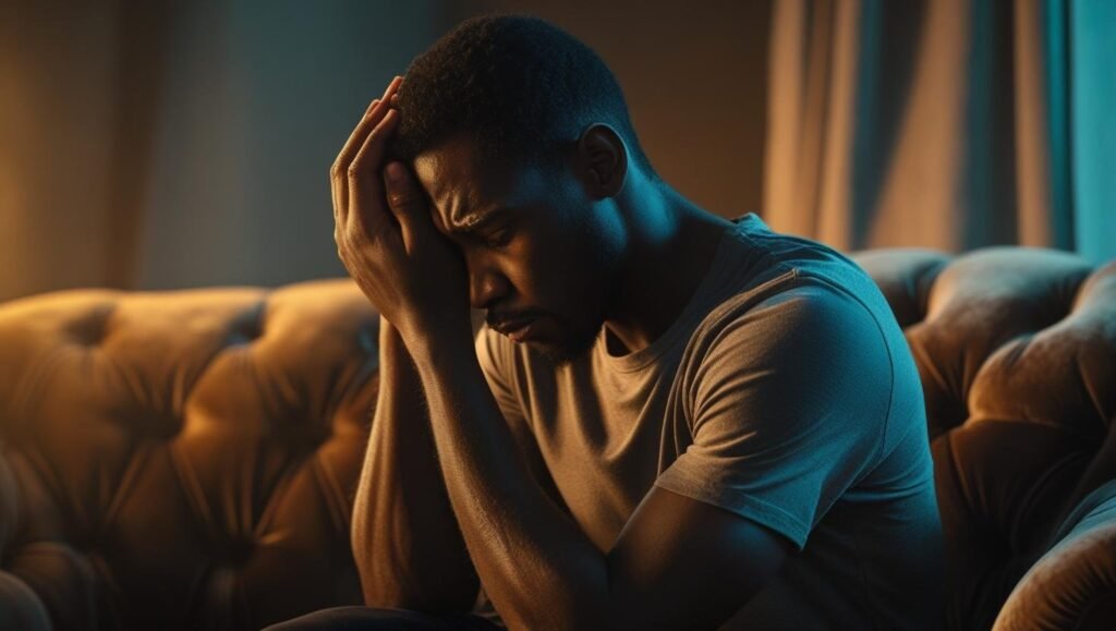 شخص يشعر بالخمول والتعب خلال مرحلة التكيف مع حمية الكيتو