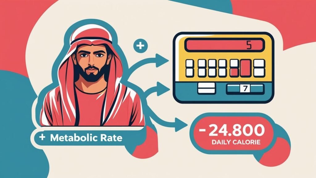 خطوات تحديد السعرات الحرارية في نظام كمال الأجسام