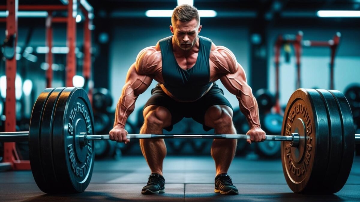 رياضي يتدرب بقوة لحرق الدهون والحفاظ على العضلات