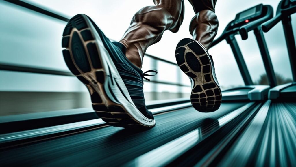 عدو سريع على المشاية لتمرين HIIT 30:30