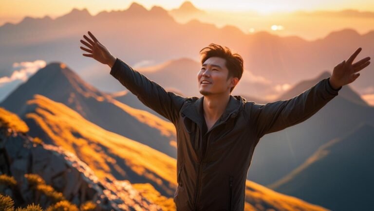 شخص يستعيد قوته ويجدد طاقته في 3 أيام، مع شعور بالنشاط والتفاؤل