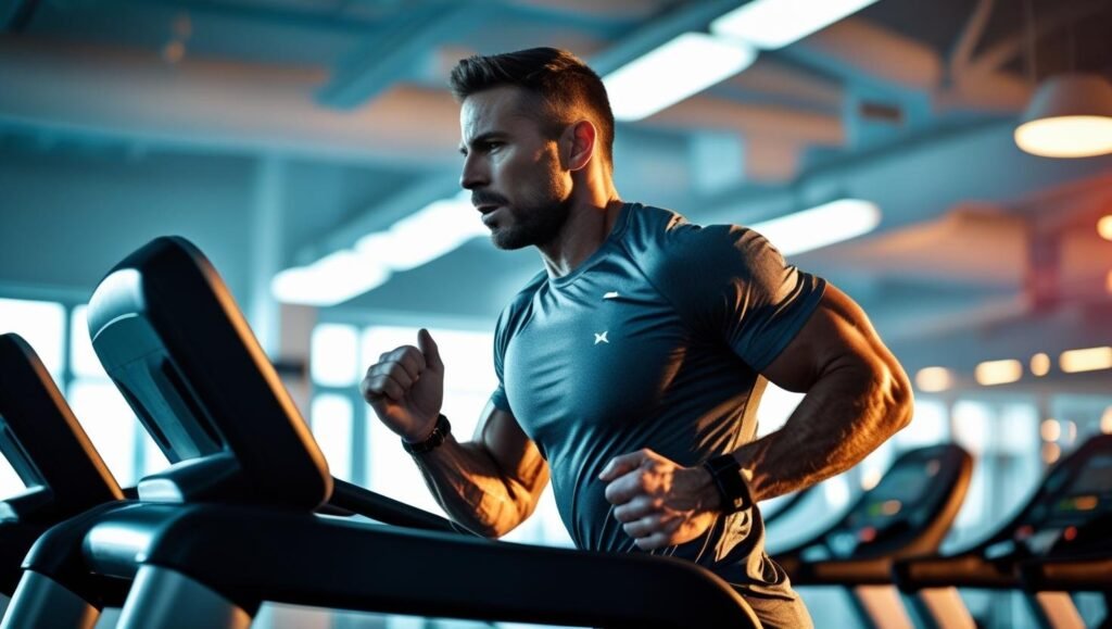 شخص يمارس تمارين كارديو في مرحلة التنشيف